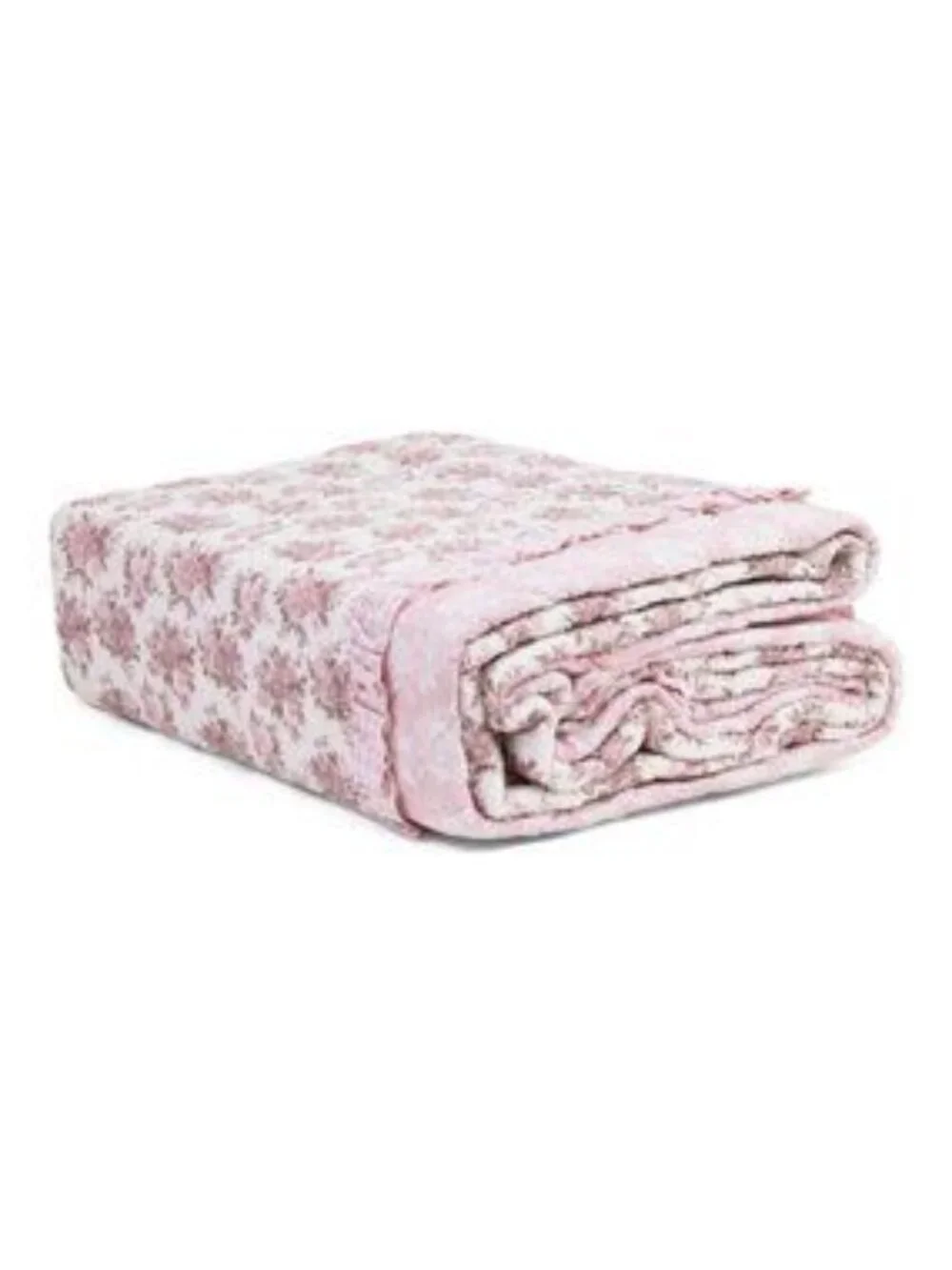RACHEL ZOE Reversible Floral Quilt Set With Ruffles